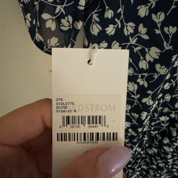 NWT Reformation Violette mini-dress in Elyse sz 12 - Picture 8 of 10